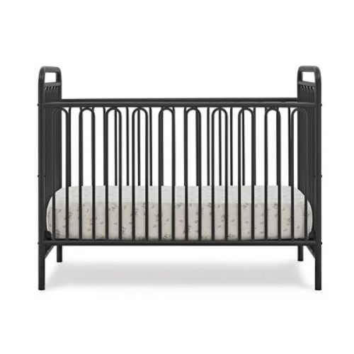 Delta Children Darcy 4-in-1 Metal Convertible Crib - Charcoal