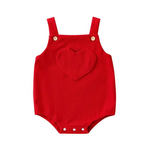 Sngxgn Baby Bodysuits for Girls Short Sleeve (Red,100)