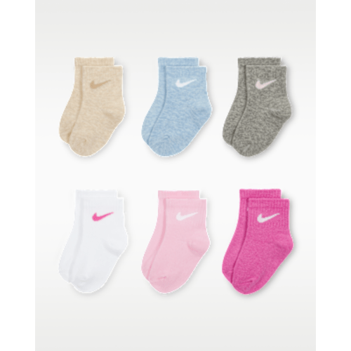 Nike Swoosh Baby Ankle Socks (6 Pairs). Nike.com