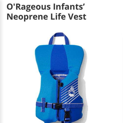 O'Rageous Infants’ Neoprene Life Vest | Academy