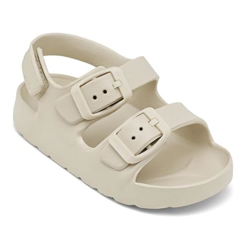 ChayChax Toddler Boys Girls Double Buckle Sandals Children's Adjustable Back Strap Water Sandal