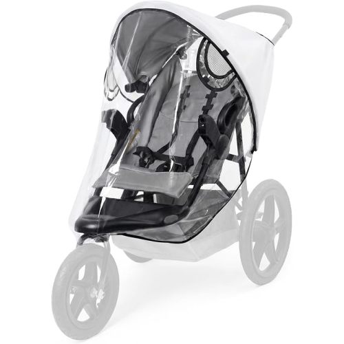 Jogging Stroller Rain Cover, Universal Rain Cover for Most Jogging Strollers, Waterproof Baby Travel Weather Shield, Thick EVA & PVC Protect from Dust and Snow, Clear