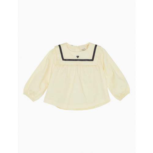 Bay Blouse in Soft White