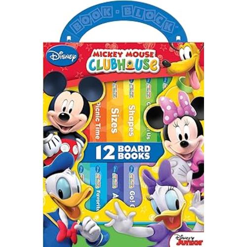 Disney Junior Mickey Mouse Clubhouse - My First Library Board Book Block 12-Book Set - PI Kids