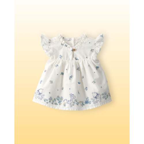 Baby Girl Disney© Winnie the Pooh Ruffle-Sleeve Floral Top - White - OshKosh B'gosh | Carter's