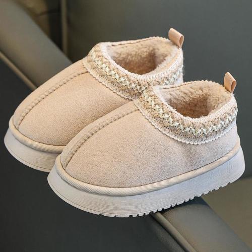 Indoor home shoes for boys and girls, autumn and winter children's slippers, bag with soft heel sole, 2025 new shoes can be worn outdoors, simple and elegant - TikTok Shop | Holiday Sales TikTok Shop