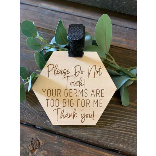 Hexagon Please Do Not Touch Engraved Wooden Sign Baby - Etsy