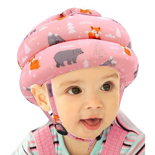 Baby Head Protector - Baby Helmet for Crawling Walking Running - No Bumps and Soft Cushion - Adjustable Protective Cap Infant Baby Safety Headguard - Toddler Helmets 6-12 Months 1-2 Years Old