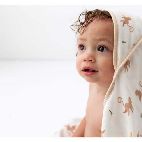 Hooded Towel Set, Monkey - Bamboo Little | Maisonette