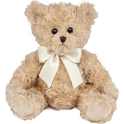 Bearington Collection Lil' Tate Vintage Teddy Bear Stuffed Animal 12 in Plush Toy for Baby - Stuffed Teddy Bear