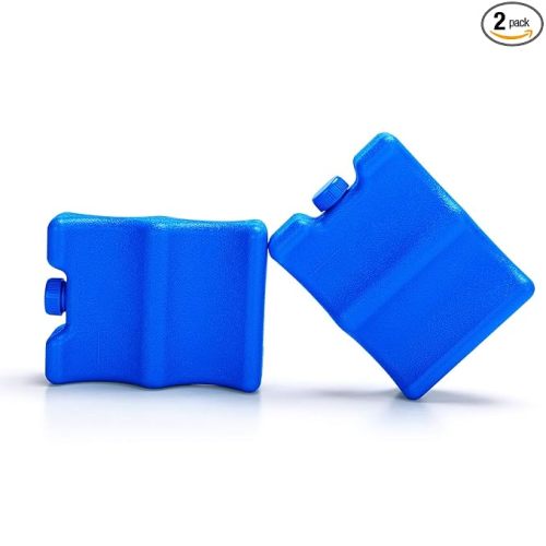 Luxja Reusable Ice Packs for Breastmilk Storage (Pack of 2), Breastmilk Bottle Ice Packs for Breastfeeding Working Mom (Fit for 4-5 Ounce), Blue