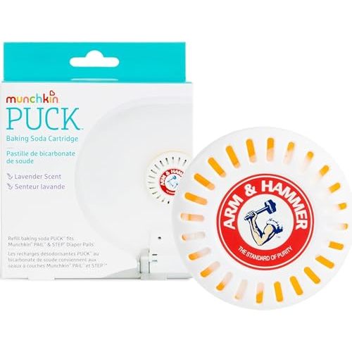 Munchkin Arm & Hammer Puck Diaper Pail Deodorizer, Lavender, 1 Count