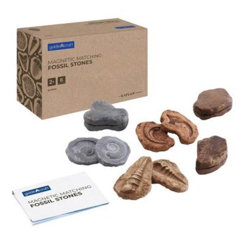 Kaplan Early Learning Magnetic Matching Fossil Stones - Set of 6