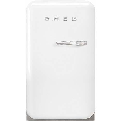 Smeg FAB5 Retro Mini Fridge – 50s Style Compact Small Refrigerator, 1.2 cu ft, Automatic Defrost, LED Lighting, Adjustable Shelves– Made in Italy – Perfect for Home, Dorm, Office, Hotel -White