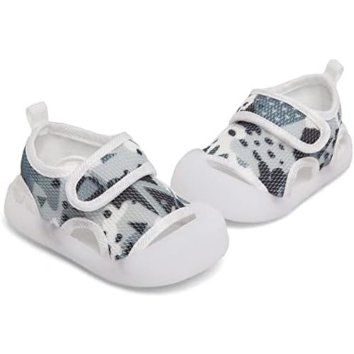 Baby Girls Boys Summer Sandals Soft Comfortable Sole Flats Shoes Newborn Toddler Soft Non-slip Sole First Walker Crib Shoes