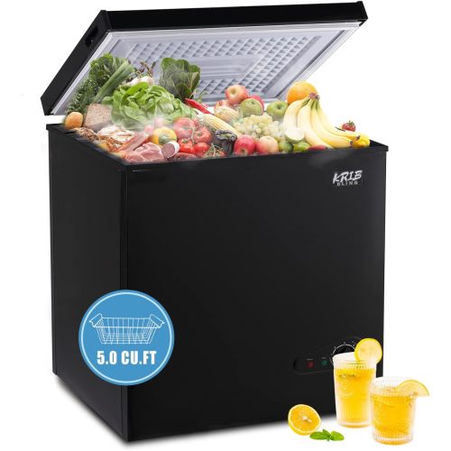 Runesay 5-cu ft Garage Ready Chest Freezer Black )