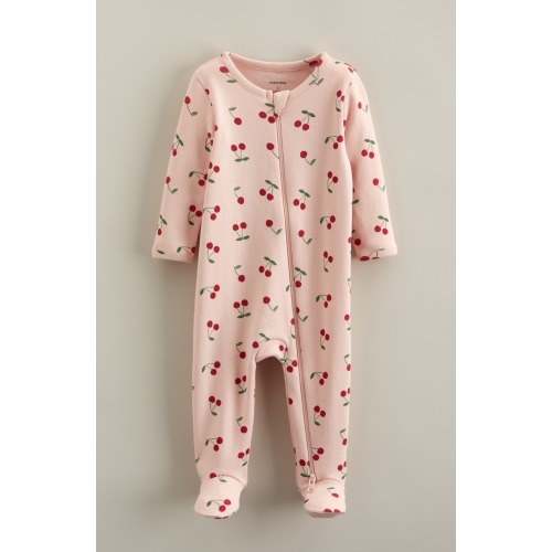Nordstrom Two-Way Zip Printed Cotton Footie (Women) | Nordstromrack