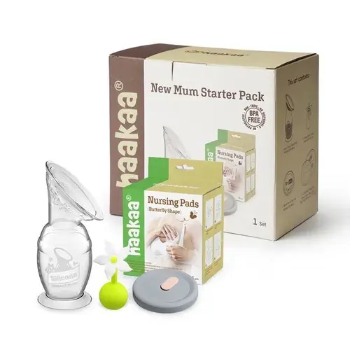 Haakaa New Mum Starter Pack White | Baby Bunting AU