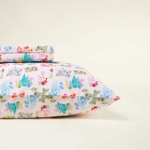 Disney Castles Sheet Pillow Cover Set