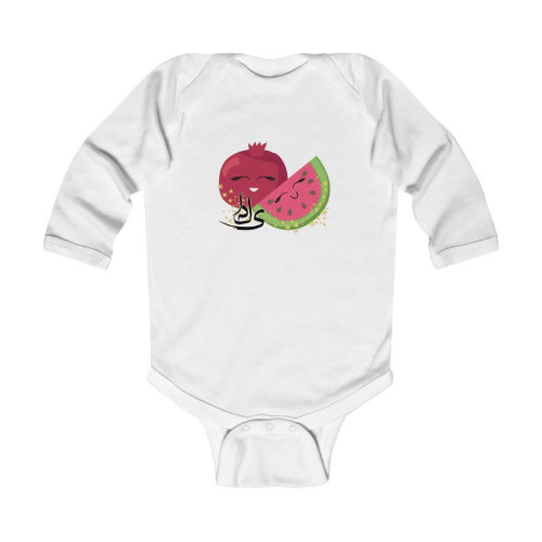 Yalda Baby Onesie  Bodysuit - NB -24M  -Made in US, Ca, Eu Persian Infant Farsi Gift