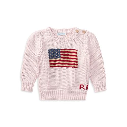 Polo Ralph Lauren Baby Girl's American Flag Crewneck Sweater | Saks Fifth Avenue