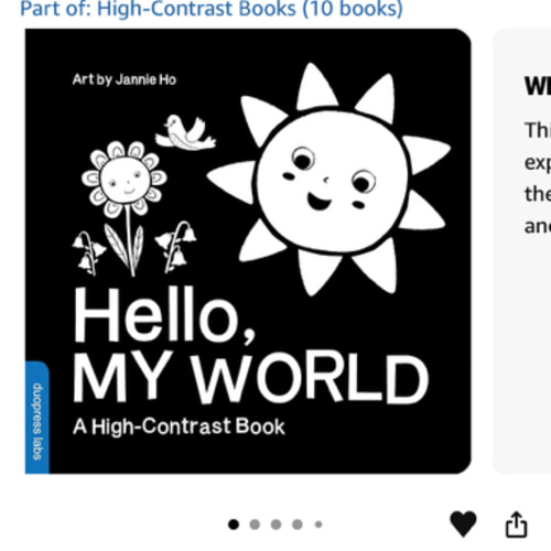 Hello, My World: A High-Contrast Board Book for Babies, Perfect for a Shower Gift