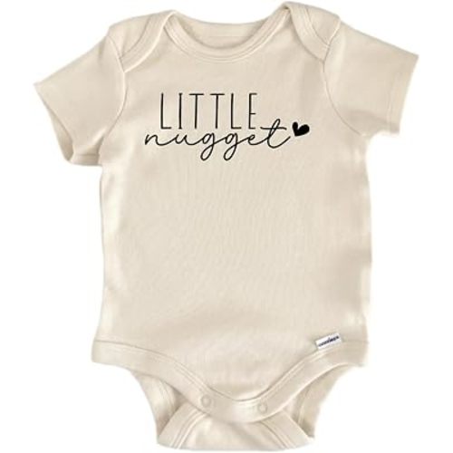 Little nugget - Baby Boy Girl Clothes Infant Bodysuit Funny Cute Newborn