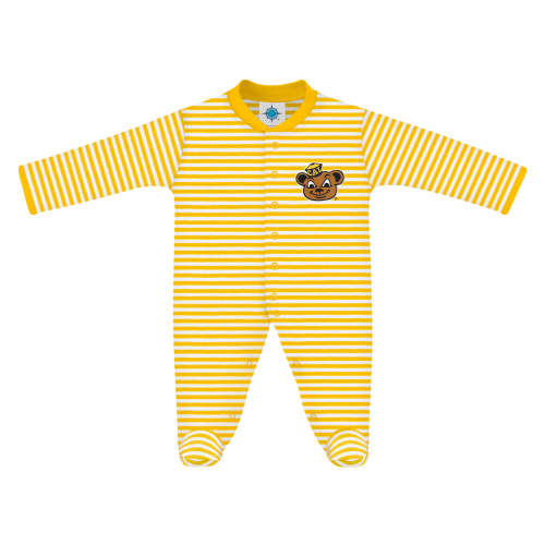 Cal Bears Striped Footed Romper | College Baby