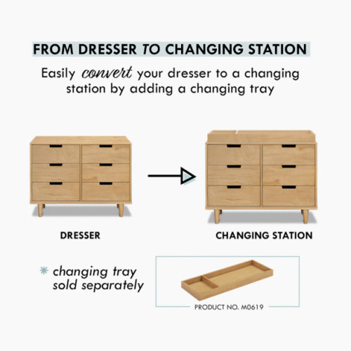 Marley 6-Drawer Double Dresser - Honey