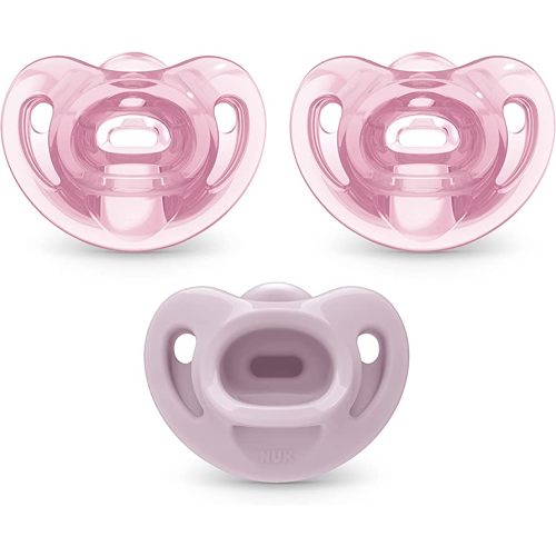 NUK Comfy Orthodontic Pacifiers, 0-6 Months, 3 count (Pack of 1)