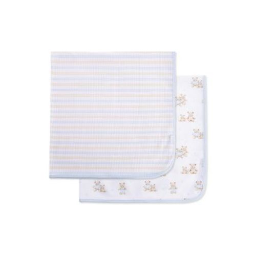 Baby Boys Dashing Bears Blankets 2-Pack