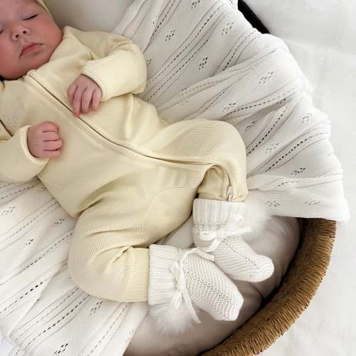 Cotton Growsuit - Butter Yellow