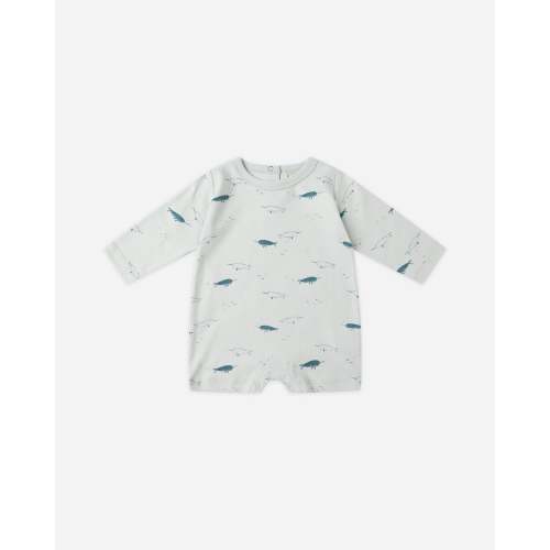 Long Sleeve Romper Narwhals