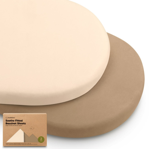 Soothe Fitted Bassinet Sheets For Baby Nursery Cot | KeaBabies