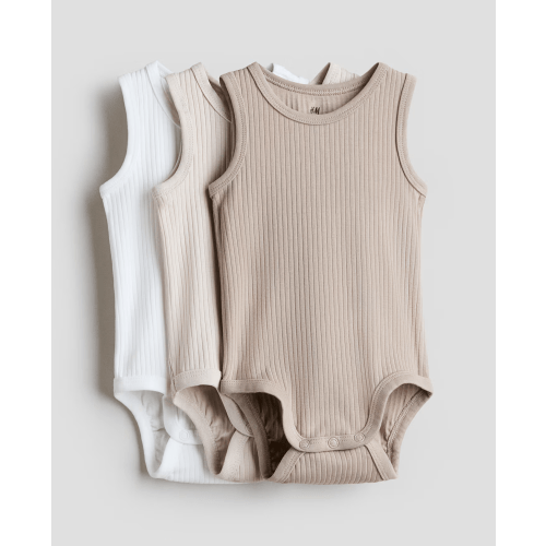 3-pack Sleeveless Bodysuits