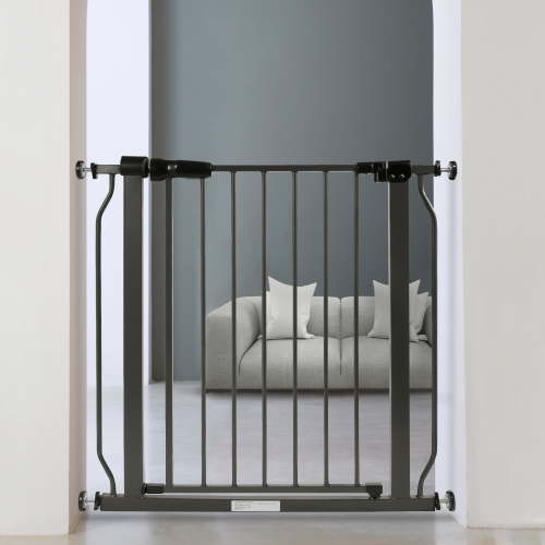 BalanceFrom Easy Walk-Thru Safety Gate for Doorways and Stairways with Auto-Close/Hold-Open Features, 30-Inch Tall, Fits 29.1-33.8 Inch Openings, Graphite