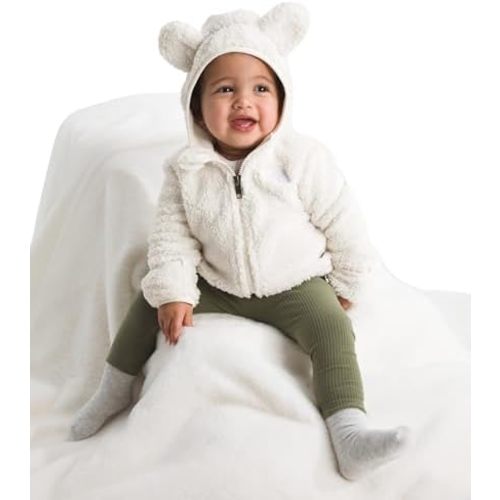 THE NORTH FACE Baby Campshire Full Zip Hoodie | Cozy Fleece Winter Jacket for Toddlers, With Mittens & Attached Bear Ear Hood