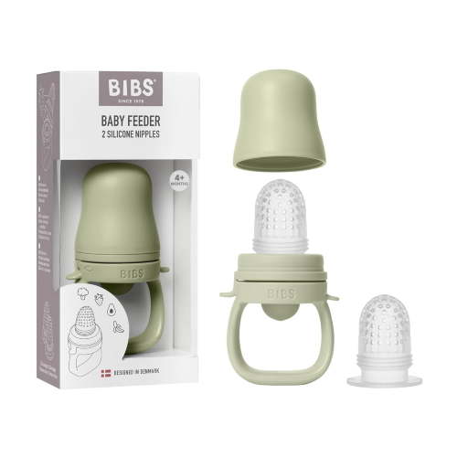 BIBS Infant Silicone Baby Feeder, Sage, 1 Piece