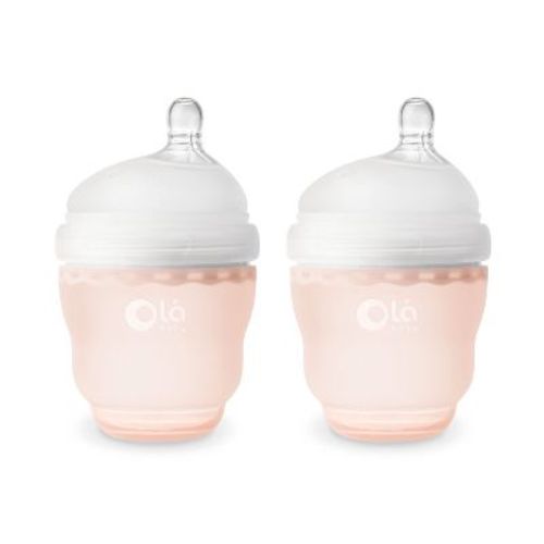 Olababy Gentle Bottle - Coral 4oz (2PK)