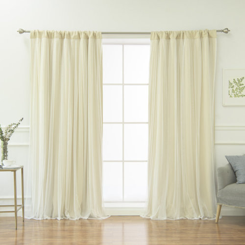 Darby Home Co Harborcreek Solid Color Blackout Thermal Rod Pocket Curtain Panels & Reviews | Wayfair