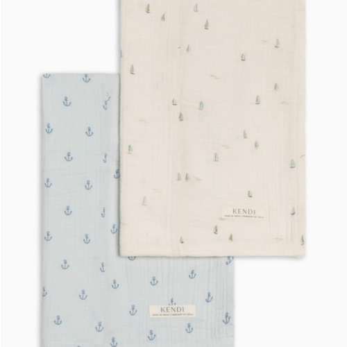 2-Pack Muslin Burp Cloths