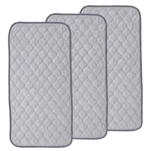 DYUES Changing Pad Liner,Ultra Soft and Absorbt Bamboo Quilted Waterproof Changing Pad Liner 3 packs