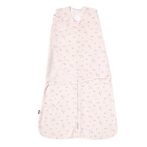 Rose Toss Blush Cotton Swaddle - Newborn | HALO