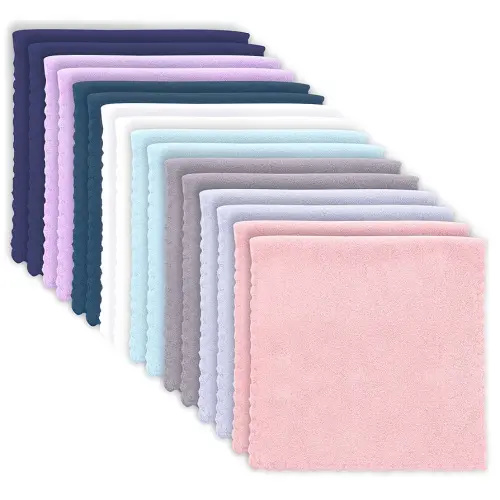 16 Pack Baby Washcloths burp cloths - 20" x 10" - Luxury Multicolor Coral Fleece - Extra Absorbent and Soft Wash Clothes for Newborns, Infants and Toddlers - Suitable for Sensitive Skin and New Born