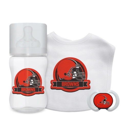 Cleveland Browns Nfl Baby Fanatic 3 Piece Gift Set