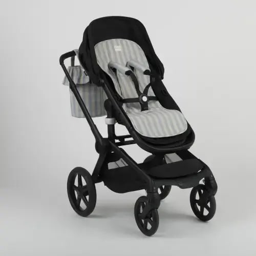 Blue + Sand Stroller Mat