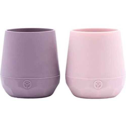 WeeSprout Silicone Baby Training Cups, Set of 2 Soft Silicone Cups - Matte Pink & Matte Purple