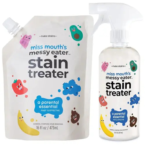 Miss Mouth's Messy Eater Stain Treater - 16oz Spray and 16oz Refill Pouch