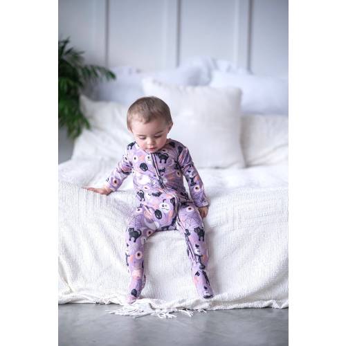 Bamboo Halloween Footie Pajamas, Zippered Sleeper