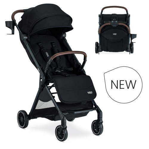 Britax, Juniper Compact Stroller, Raven Black, with RapidFold